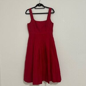 J. Crew Red Sleeveless Dress